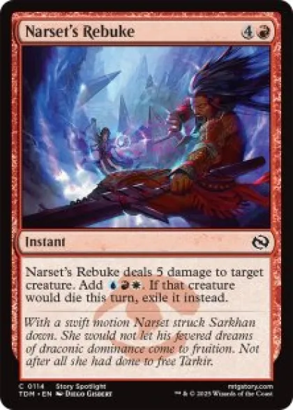Narset's Rebuke (foil) - Tarkir: Dragonstorm