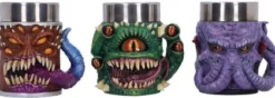 Nemesis Now - Dungeons & Dragons: Mini Monsters Tiny Tankards (120ml) (3 tiny tankards)