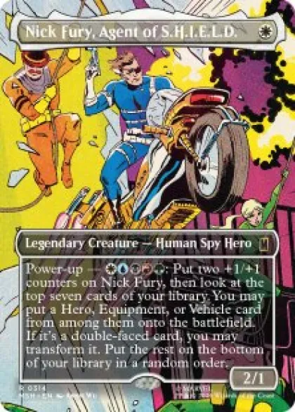 Nick Fury, Agent of S.H.I.E.L.D. (#314) (foil) (borderless) - Marvel Super Heroes Varianten