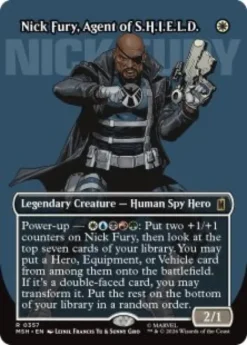 Nick Fury, Agent of S.H.I.E.L.D. (#357) (foil) (borderless) - Marvel Super Heroes Varianten
