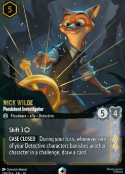 Nick Wilde, Persistent Investigator (foil) (borderless) - Whispers in the Well