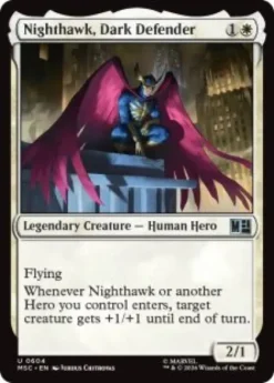 Nighthawk, Dark Defender (foil) - Marvel Super Heroes Commander