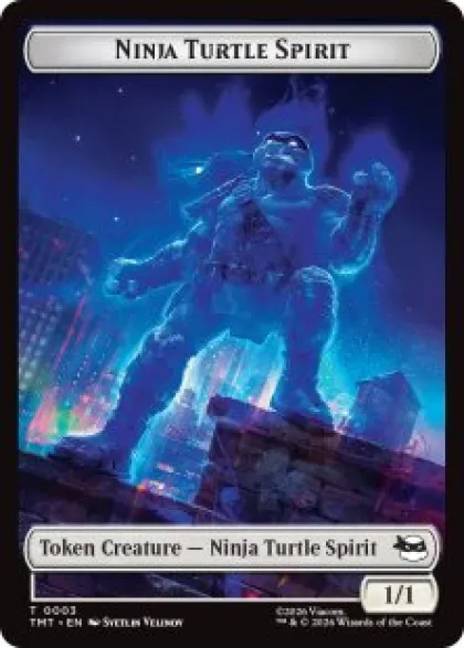 Ninja Turtle Spirit token (foil) (1/1) - Teenage Mutant Ninja Turtles