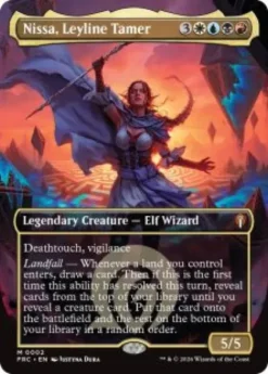 Nissa, Leyline Tamer (foil) (borderless) - Reality Fracture Commander