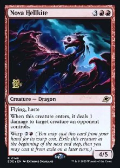 Nova Hellkite (foil) - Edge of Eternities prerelease Promo's