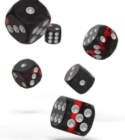 Oakie Doakie Dice Set D6 Enclave: Ruby (12 stuks)