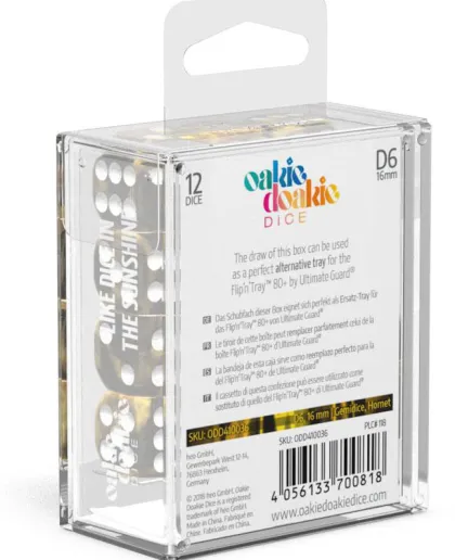 Oakie Doakie Dice Set D6 Gemidice: Hornet (12 stuks)