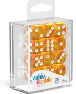 Oakie Doakie Dice Set D6 Gemidice: Sunstone (12 stuks)