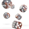 Oakie Doakie Dice Set D6 Gemidice: Silver-Rust (12 stuks)