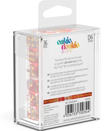 Oakie Doakie Dice Set D6 Gemidice: Red Sky (36 stuks)