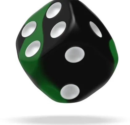 Oakie Doakie Dice Set D6 Glow in the Dark: Biohazard (36 stuks)