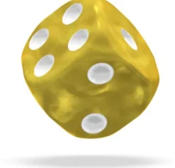 Oakie Doakie Dice Set D6 Marble: Yellow (12 stuks)
