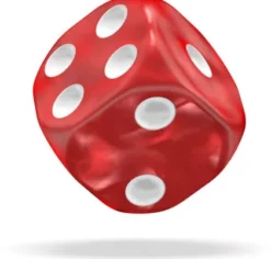 Oakie Doakie Dice Set D6 Marble: Red (12 stuks)