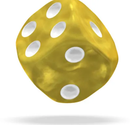 Oakie Doakie Dice Set D6 Marble: Yellow (36 stuks)