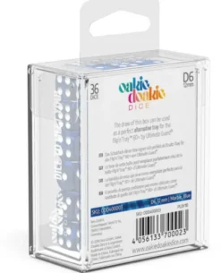 Oakie Doakie Dice Set D6 Marble: Blue (36 stuks)