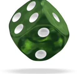 Oakie Doakie Dice Set D6 Marble: Green (12 stuks)