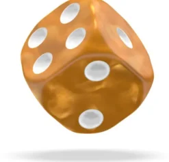 Oakie Doakie Dice Set D6 Marble: Orange (36 stuks)
