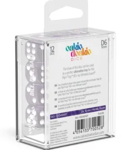 Oakie Doakie Dice Set D6 Marble: Purple (12 stuks)