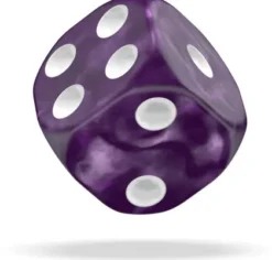 Oakie Doakie Dice Set D6 Marble: Purple (12 stuks)