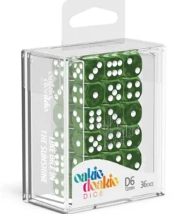 Oakie Doakie Dice Set D6 Marble: Green (36 stuks)