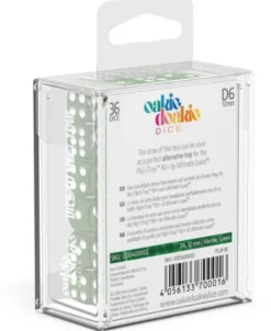 Oakie Doakie Dice Set D6 Marble: Green (36 stuks)