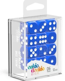 Oakie Doakie Dice Set D6 Solid: Blue (12 stuks)