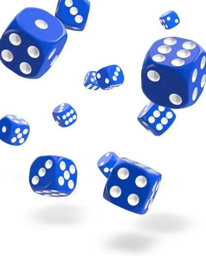 Oakie Doakie Dice Set D6 Solid: Blue (36 stuks)