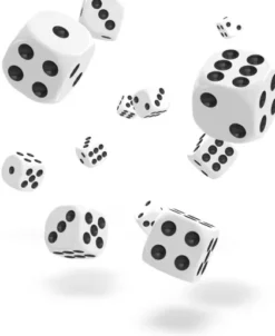 Oakie Doakie Dice Set D6 Solid: White (36 stuks)