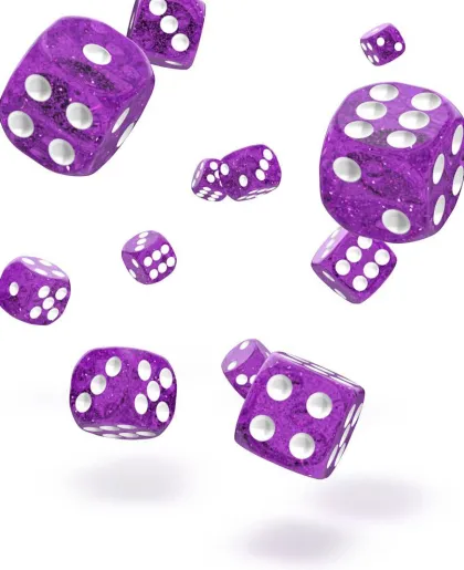 Oakie Doakie Dice Set D6 Speckled: Purple (36 stuks)