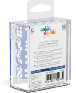 Oakie Doakie Dice Set D6 Speckled: Blue (12 stuks)