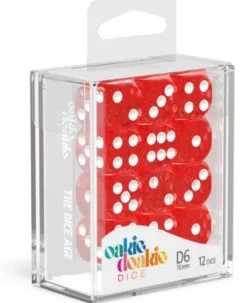 Oakie Doakie Dice Set D6 Speckled: Red (12 stuks)