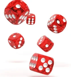Oakie Doakie Dice Set D6 Speckled: Red (12 stuks)
