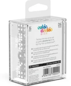 Oakie Doakie Dice Set D6 Speckled: Black (36 stuks)