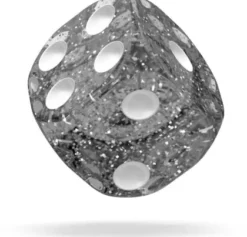 Oakie Doakie Dice Set D6 Speckled: Black (12 stuks)