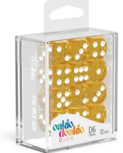 Oakie Doakie Dice Set D6 Speckled: Orange (12 stuks)