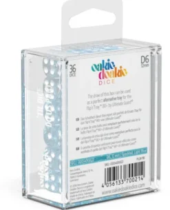 Oakie Doakie Dice Set D6 Speckled: Light Blue (36 stuks)