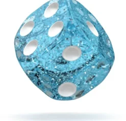 Oakie Doakie Dice Set D6 Speckled: Light Blue (36 stuks)