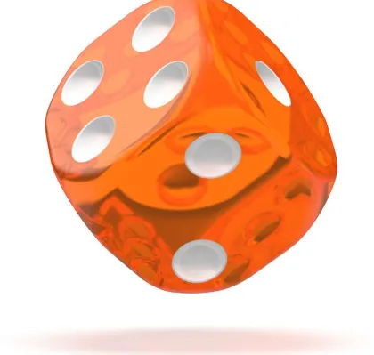 Oakie Doakie Dice Set D6 Translucent: Orange (12 stuks)