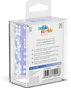 Oakie Doakie Dice Set D6 Translucent: Blue (12 stuks)