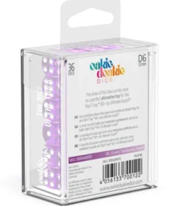 Oakie Doakie Dice Set D6 Translucent: Purple (36 stuks)
