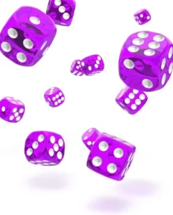 Oakie Doakie Dice Set D6 Translucent: Purple (36 stuks)