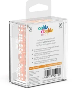 Oakie Doakie Dice Set D6 Translucent: Orange (36 stuks)