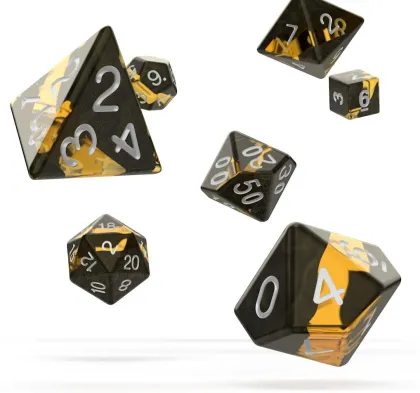 Oakie Doakie Dice Set RPG Enclave: Amber (7 stuks)