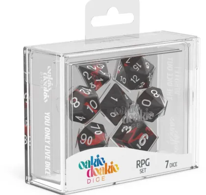 Oakie Doakie Dice Set RPG Enclave: Ruby (7 stuks)