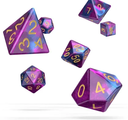 Oakie Doakie Dice Set RPG Gemidice: Amethyst (7 stuks)