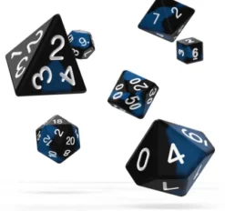Oakie Doakie Dice Set RPG Glow in the Dark: Deep Ocean (7 stuks)