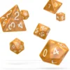 Oakie Doakie Dice Set RPG Marble: Orange (7 stuks)