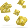 Oakie Doakie Dice Set RPG Marble: Yellow (7 stuks)