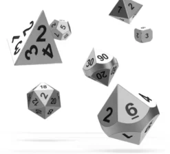 Oakie Doakie Dice Set RPG Metal: Mercury (7 stuks)
