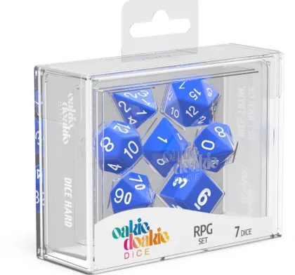 Oakie Doakie Dice Set RPG Solid: Blue (7 stuks)